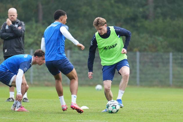 German Soccer, Training Session, 3rd Division, 2026–2027 Season, NVB Campus, SV Meppen, Tuesday, October 6, 2026, Morning Practice: Tony Rölke as a guest player at the Meppen training session of the 3rd Division team Copyright: xLennxLuebbersx