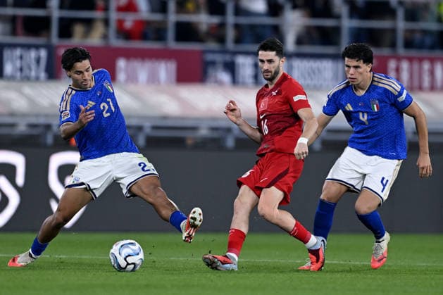 Db Bologna 05 10 2026 - Nations League Italia-Turchia foto Daniele Buffa Image nella foto: Ismail Yuksek-Alessandro Romano-Antonio Vergara
