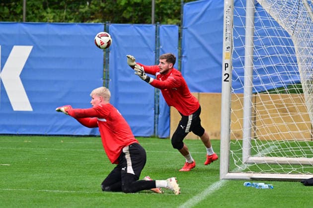 October 6, 2026, Soccer, Men s, 2nd Division Bundesliga, 2026–2027 Season, Holstein Kiel Practice, KSV Goalkeeper Timon Weiner, Kiel, near Holstein Stadium in Projensdorf, Training Center, Northern Schleswig-Holstein, Germany