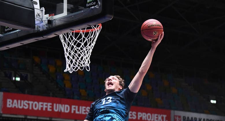 October 6, 2026, xokbx, Basketball BKT Europe Cup, Skyliners Frankfurt vs. Siauliai Basketball, featuring Ivan Crnjac; Fraport Skyliners Frankfurt at Dank in, Dunkin Frankfurt