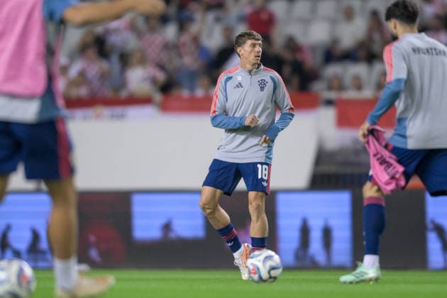 Croatia v Spain - UEFA Nations League 2026 27 Group A3 MD4 Kristijan Jakic of Croatia warms up prior to the UEFA Nations League 2026 27 group phase match between Croatia and Spain at Stadion Poljud on October 6, 2026 in Split, Croatia.  IgorxSoban PIXSELL