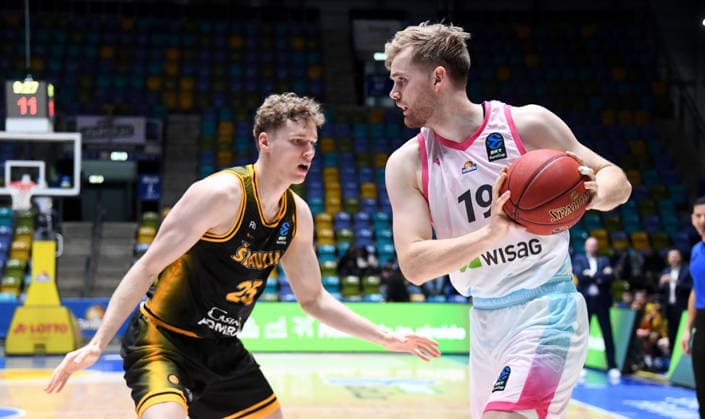 October 6, 2026, xokbx, Basketball BKT Europe Cup, Skyliners Frankfurt vs. Siauliai Basketball (Dovydas Romancenko, Siauliai Basketball), Till Pape (Fraport Skyliners Frankfurt), Head-to-Head, Frankfurt Showdown