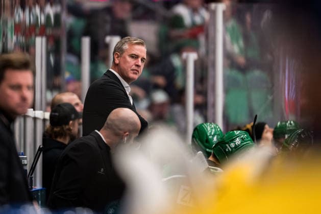 October 6, 2026: Rögle head coach Dan Tangnes during the CHL game between Rögle and Davos on October 6, 2026 in Ängelholm. Photo by Niclas Jönsson, BILDBYRAN COP 273 NO0449. ice hockey, CHL, Champions Hockey League, Rögle, Davos, Rögle BBENG, ice hockey, CHL, Champions Hockey League, Rögle, Davos, Rögle BBENG Copyright: NICLASxJÖNSSON BB261006NO072