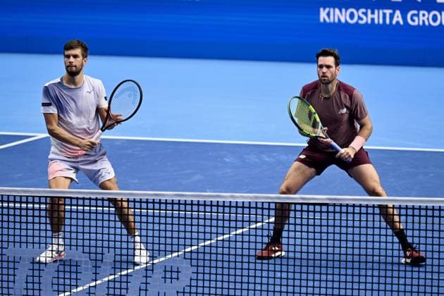 Austin KRAJICEK (USA) & Nikola MEKTIC (CRO), OCTOBER 6, 2026 - Tennis : Kinoshita Group Japan Open Tennis Championships 2026 Men s Doubles Final at Ariake Coliseum, Tokyo, Japan. Noxthirdxpartyxsales  aflo_353717506 KenjiroxMatsuox