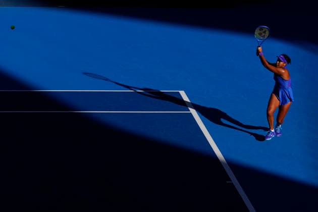 October 6, 2026, Beijing, China: Naomi Osaka of Japan plays against Karolina Muchova of Czech Republic (not n view) during the Women s Singles Round 16 match on day seven of China Open at the National Tennis Center. Karolina Muchova defeated Naomi Osaka 7-5, 1-6, 7-6 Beijing China - ZUMAs197 20261006_aaa_s197_253 Copyright: xPolyxFeix