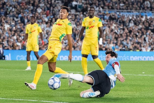 BUENOS AIRES, ARGENTINA - OCTOBER 6: Lionel Messi of Argentina shoots at goal during the International Friendly, Länderspiel, Nationalmannschaft football match between Argentina and Benin, at the Estadio Monumental Antonio V. Liberti, on October 6, 2026, in Buenos Aires, Argentina. Richard Callis Fotoarena (Richard Callis SPP) Copyright: xRichardxCallisx xSPPx spp-en-RiCa-3026214