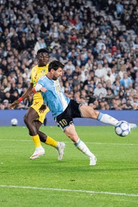 BUENOS AIRES, ARGENTINA - OCTOBER 6: Lionel Messi of Argentina shoots at goal during the International Friendly, Länderspiel, Nationalmannschaft football match between Argentina and Benin, at the Estadio Monumental Antonio V. Liberti, on October 6, 2026, in Buenos Aires, Argentina. Richard Callis Fotoarena (Richard Callis SPP) Copyright: xRichardxCallisx xSPPx spp-en-RiCa-3026251