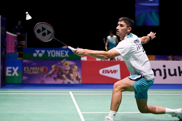 LKS 20261007 Christo Popov of France during the badminton Clash of Clans Arctic Open 2026 tournament in Vantaa, Finland, on October 7, 2026. - ANTTI AIMO-KOIVISTO Vantaa Finland qAmYZEvAgR4  Copyright: xAnttixAimo-Koivistox qAmYZEvAgR4