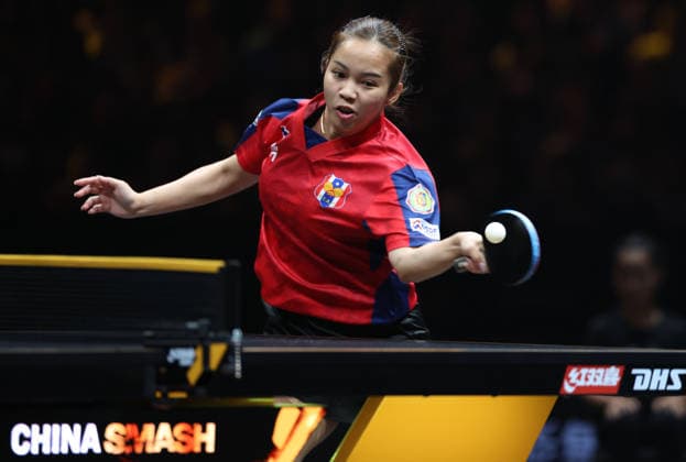 (261007) -- BEIJING, Oct. 7, 2026 -- Paranang Orawan hits a return during the women s singles round of 32 match between Sun Yingsha of China and Paranang Orawan of Thailand at 2026 World Table tennis, Tischtennis (WTT) China Smash in Beijing, China, Oct. 7, 2026. ) (SP)CHINA-BEIJING-TABLE TENNIS-WTT-CHINA SMASH-WOMEN S SINGLES (CN) ZhangxChenlin 