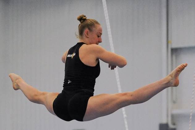Belgian Lisa Vaelen pictured during a training session of Belgium s artistic gymnastics team, Wednesday 7 October 2026, in Gent, ahead of the Worlds Championships in Rotterdam from 17 to 25 October 2026. BOAZxKEERSMAEKERS x189054806x