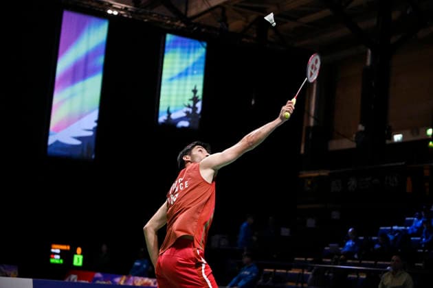 Toma Junior Popov of France during the badminton Clash of Clans Arctic Open 2026 tournament in Vantaa, Finland, on October 7, 2026. - ANTTI AIMO-KOIVISTO Vantaa Finland 8CB7bZUdfiE  Copyright: xAnttixAimo-Koivistox 8CB7bZUdfiE