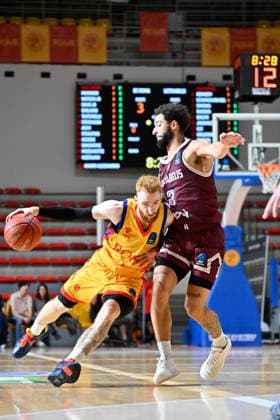 Foto IPP Cavaliere Emiliano Roma 07 10 2026 Pallacanestro Basket EuroCup 2026-2027. BC Basketball Club Roma - BC Lietkabelis. Nella foto: Niccolo Mannion. Italy Photo Press - World Copyright italy ITALY  Copyright: xR4924_italyphotopressx
