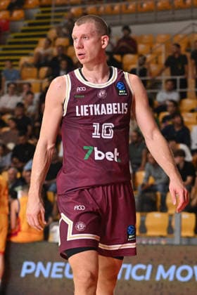 BASKETBALL - EuroCup - Roma Basketball vs. Lietkabelis Panevezys Photo by IPA ABACAPRESS.COM89407426 - Ognjen Jaramaz of Lietkabelis Panevezys during the BKT EuroCup Round 2 game between BC Roma and Lietkabelis at the Palazzetto dello on July 7, 2026, in Rome, Italy. Rome Italy  Copyright: xIPAxSport ABACAx