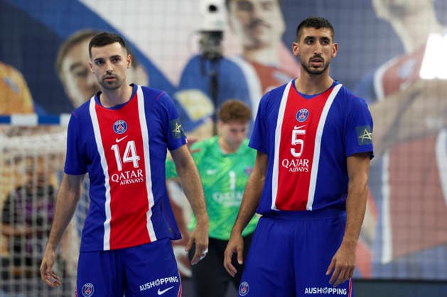HANDBALL : Paris Saint Germain Vs Celje - Ligue des Champions - 07 10 2026 Ferran Sole (Paris Saint-Germain) - Yahia Omar (Paris Saint-Germain) ParisFrance  Copyright: xMichaelxBaucherx