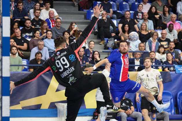 HANDBALL : Paris Saint Germain Vs Celje - Ligue des Champions - 07 10 2026 Sebastian Karlsson (Paris Saint-Germain) ParisFrance  Copyright: xMichaelxBaucherx