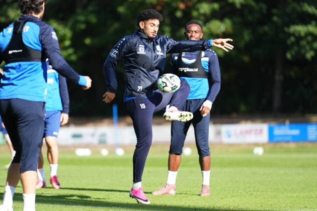 German Soccer, Training Session, 3rd Division, 2026–2027 Season, NVB Campus B, Hänsch Arena Field, SV Meppen, Thursday, October 8, 2026, Morning Training Session with Kasra Ghawilu at SV Meppen, 10 Copyright: xLennxLübbersx
