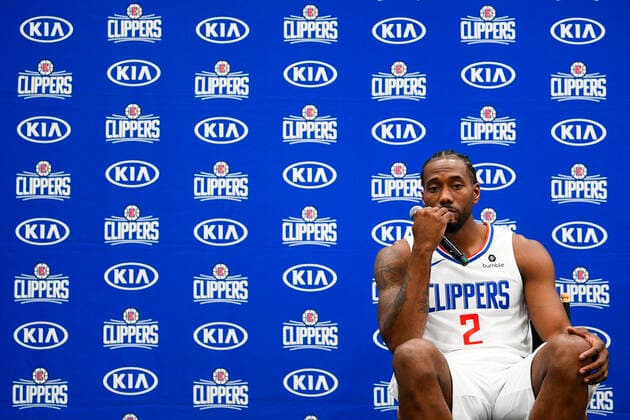 NBA: Los Angeles Clippers fined millions for breaches relating to the signing of Kawhi Leonard; archive images