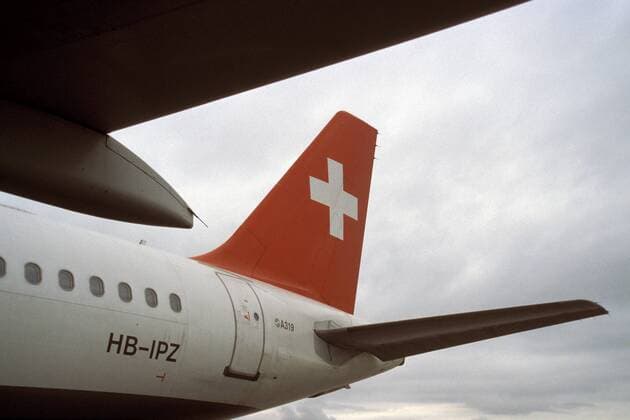 Flugzeug von SwissAir