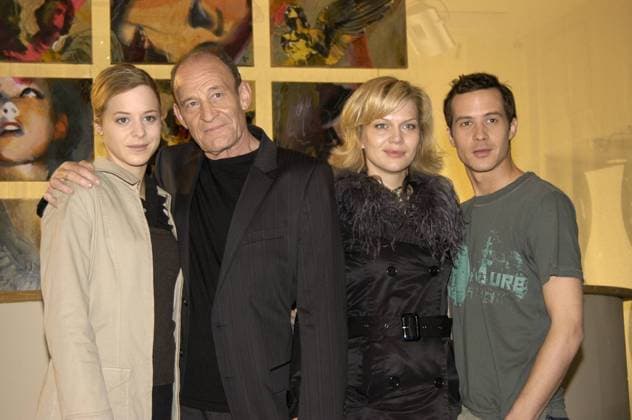 V.l.n.r. Schauspielerin Bernadette Heerwagen, Schauspieler Michael Mendl, Schauspielerin Anna Loos und Schauspieler Barnaby Metschurat (alle GER) anlässlich eines Pressetermins zum Fernsehfilms DIE HOCHZEIT MEINES VATERS in München