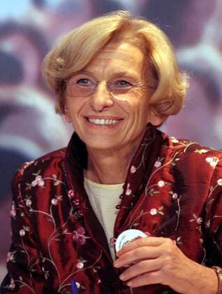 Emma Bonino (li., ITA Europaabgeordnete) während eines Treffens der Partei - Rosa nel pugno - in Mailand 