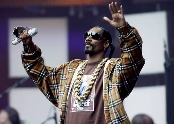 Rapper Snoop Dogg (USA) während des Live Earth Konzertes in Hamburg