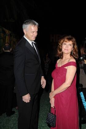Schauspielerin Susan Sarandon und Ehemann Tim Robbins der HBO After Emmys Party 2008 in Los Angeles