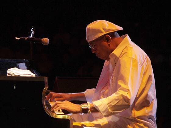 Pianist Chucho Valdes während des 6. Panama Jazz Festivals in Panama Stadt - 