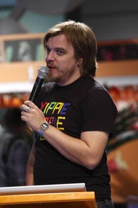 Moderator Nils Bokelberg während der - Games Convention 2008 - in Leipzig - ITNOPFF