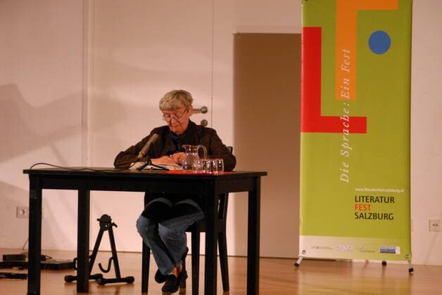 Autorin Christine Nöstlinger anlässlich der Eröffnung des Literaturfests in Salzburg
