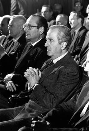 Jan 01, 1987 - Paris, France - After serving 18 years as the mayor of Paris, JACQUES CHIRAC was elected president of France in 1995 to succeed Francois Mitterrand. He held various high level government posts and elected offices throughout his career, including two terms as prime minister. As president he weathered criticism for inaction on domestic policies, for flip-flopping on matters of foreign policy and for his connections to political scandals involving fraud and corruption. His popularity at home surged when he strongly opposed George W. Bush s decision to invade Iraq in 2003, but dissatisfaction with his domestic policies eventually took their toll and by 2006 his support had dwindled; Chirac announced in March of 2007 that he would not seek a third term. PICTURED: JACQUES CHIRAC and French Finance Minister EDOUARD BALLADUR at Cour des Comptes (Court of Financial Auditors). Par  - ZUMAk09