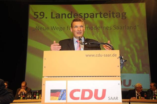 59. Landesparteitag der CDU-Saar in Saarbrücken - designierte Innenminister Stephan Toscani
