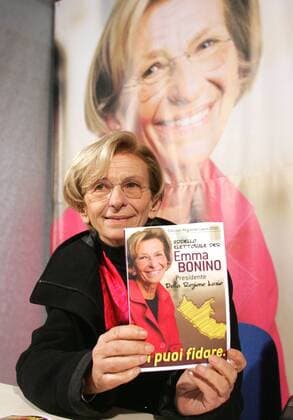 Rome - Emma Bonino presents her program for the Regional elections 2010.  SamanthaXZucchi