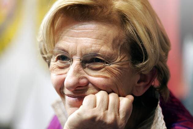 Emma Bonino während einer Pressekonferenz der Partei Radicali Italiani zu den Regionalwahlen in Rom  serenaxcremaschi