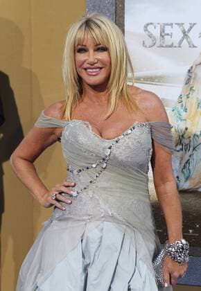 Suzanne Somers arrives on the red carpet at the Sex And The City 2 premiere at Radio City Music Hall in New York City on May 24, 2010.  NYP20100524143