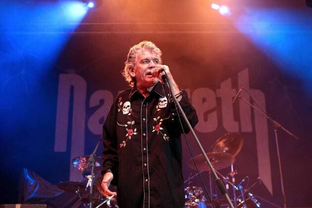 Nazareth ( GBR ). Sänger Dan McCafferty ( GBR Nazareth ) während eines Konzertes am 24.04.2011 in der Thüringenhalle , Erfurt.