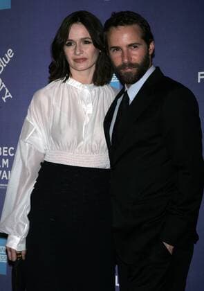 Alessandro Nivola and Emily Mortimer arrive for the Tribeca Film Festival Premiere of Janie Jones at the SVA Theater in New York on April 29, 2011.  NYP20110429213