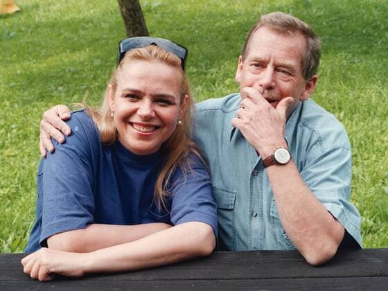 President Vaclav Havel and his wife Dagmar Havlova take a rest in their Hradecek cottage, September 1997.Vaclav Havel died on Sunday, Dec. 18, 2011, aged 75. Havel, a dissident playwright jailed by Communists, became Czechoslovak and than Czech president and a symbol of peace and freedom after bringing down communism in Czechoslovakia by leading bloodless Velvet Revolution .  CTKPhoto20210245