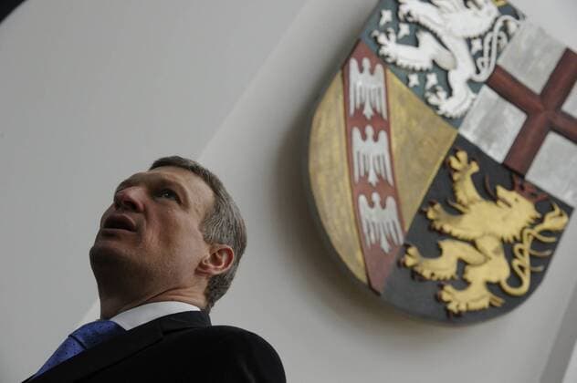 Der Landtag des Saarlandes kommt am Mittwoch (15.5.2013) zu seiner regulären Sitzung zusammen in Saarbrücken. Hier: Finanzminister Stephan Toscani (CDU).