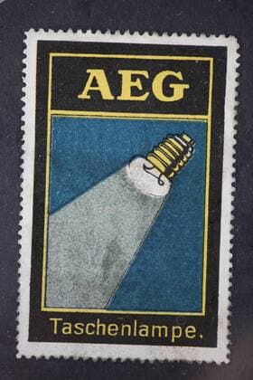 Briefmarken GER, 20130601, Alte Werbung, AEG