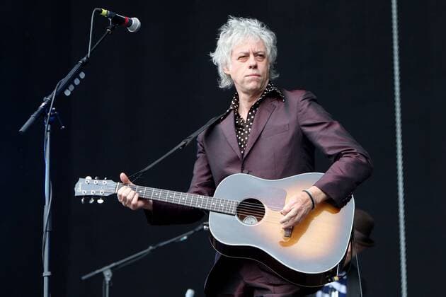 Sänger Bob Geldof. Sänger Bob Geldof während eines Konzertes am 15.06.2013 in Ferropolis Gräfenhainichen.