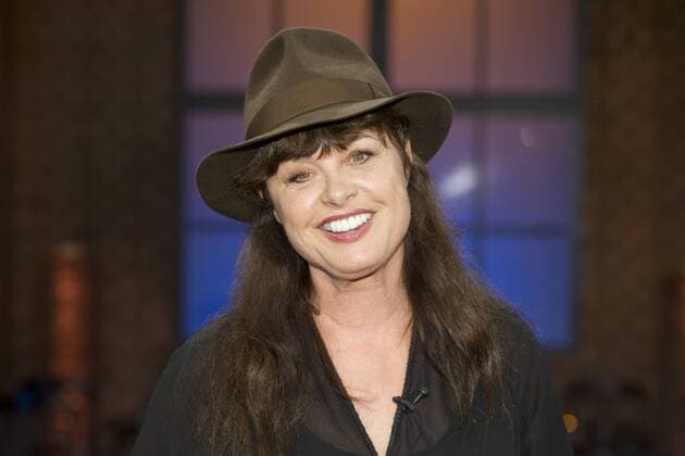 Uschi OBERMAIER, Model, Portraet, Porträt, Portrait, angeschnittenes Einzelbild, Einzelmotiv, zu Gast in der Sendung Koelner Treff im WDR Fernsehen, 18.10.2013. Â