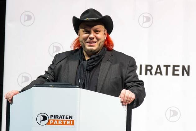 Bruno Gert Kramm beim Bundesparteitag und Aufstellungsversammlung zur Europawahl der Piratenpartei im RuhrCongress. Bochum, 04.01.2014 Foto:xM.xGolejewskix xFuturexImage