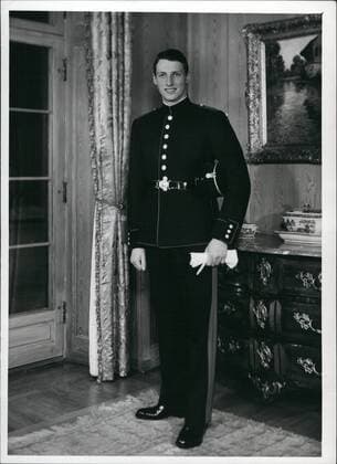 Jan. 01, 1958 - H.R.H Crown Prince Harald of Norway.: 21 year and coming into state of ~~~ ity on February 21st 1958 Photo shows the first pictures of the H.R.H Crown Prince Harald after the death of his grandfather King VII  - ZUMAk09