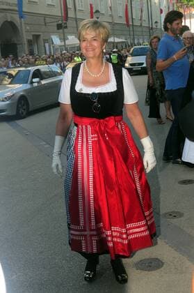 1.8.2014, Fürstin Gloria von Thurn und Taxis, Premiere Rosenkavalier, Salzburger Festspiele