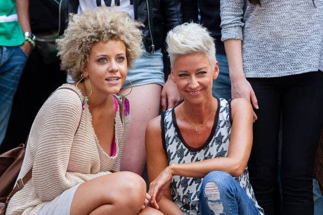 RTL Unter Uns Fanclubtreffen 2014, Joy Lee Juana Abiola-Müller und Isabell Hertel EP_kso