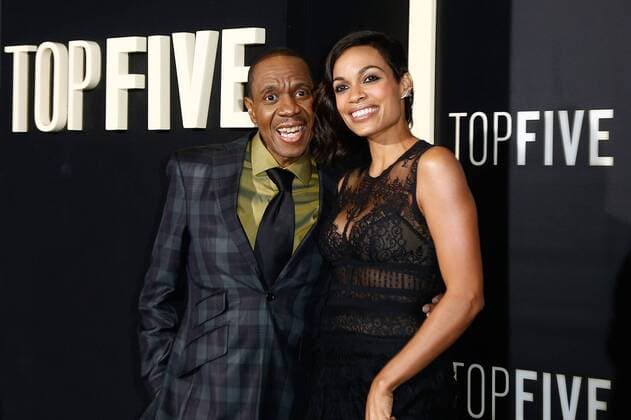 Freddie Jackson und Rosario Dawson bei der Top Five Kino Premiere am 3.12.2014 in New York Top Five Kinoremiere in New York, 2014 