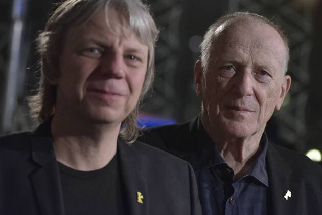 Regisseur Andreas Dresen und Drehbuchautor Wolfgang Kohlhaase beim RadioEins Berlinale-Nighttalk am Rande der 65. Internationalen Filmfestspiele Berlin 65. Internationale Filmfestspiele in Berlin IFB2015