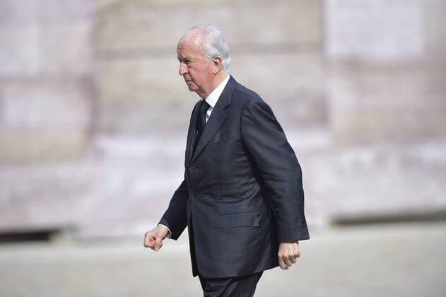Edouard Balladur Trauerfeier für CharlesPasqua - 03 07 2015 JBAutissier Panoramic 