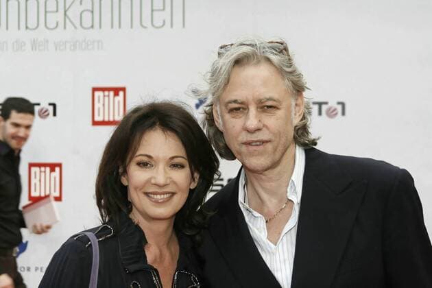 Iris Berben und Bob Geldof bei der SAT1-Premiere Frühstück mit einer Unbekannten am 22.Mai 2007 in Berlin. Premiere Fruehstueck mit einer Unbekannten