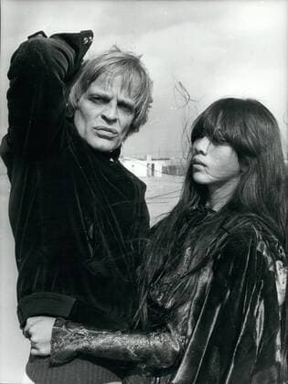 Dec. 20, 1978 - Third Marriage, for the German Actor Klaus Kinski. The Bride is the young Vietnamese Min Hoi, 21, from Saigon. She is daughter of a Vietnamese woman and a French. She has never done of the cinema. Blonde Kalus, who is the good protagonist of many Italian western and is well known, after his marriage will play the role of the famous American Writer Edgard Allan Poe. OPS: The two fianc&eacute;es seen at the Fregen Beach. - ZUMAk09_